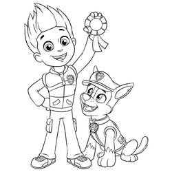 Dibujo para colorear: Ryder PAW Patrol (Personajes de Dibujos Animados) #181775 - Dibujos para Colorear e Imprimir Gratis