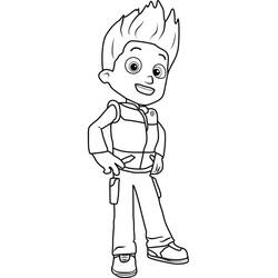 Dibujo para colorear: Ryder PAW Patrol (Personajes de Dibujos Animados) #181776 - Dibujos para Colorear e Imprimir Gratis