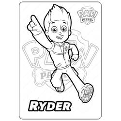 Dibujo para colorear: Ryder PAW Patrol (Personajes de Dibujos Animados) #181777 - Dibujos para Colorear e Imprimir Gratis