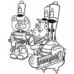 Dibujos para colorear: Sandy Cheeks - Dibujos para Colorear e Imprimir Gratis