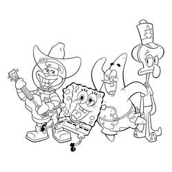 Dibujo para colorear: Sandy Cheeks (Personajes de Dibujos Animados) #220600 - Dibujos para Colorear e Imprimir Gratis