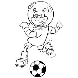 Dibujo para colorear: Sandy Cheeks (Personajes de Dibujos Animados) #220601 - Dibujos para Colorear e Imprimir Gratis
