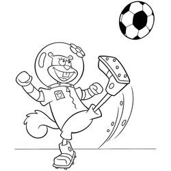 Dibujo para colorear: Sandy Cheeks (Personajes de Dibujos Animados) #220606 - Dibujos para Colorear e Imprimir Gratis