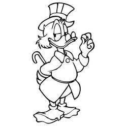 Dibujo para colorear: Scrooge McDuck (Personajes de Dibujos Animados) #199817 - Dibujos para Colorear e Imprimir Gratis