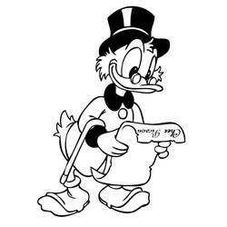 Dibujo para colorear: Scrooge McDuck (Personajes de Dibujos Animados) #199836 - Dibujos para Colorear e Imprimir Gratis