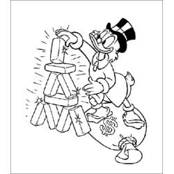 Dibujo para colorear: Scrooge McDuck (Personajes de Dibujos Animados) #31767 - Dibujos para Colorear e Imprimir Gratis