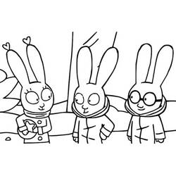 Dibujo para colorear: Simon Rabbit (Personajes de Dibujos Animados) #192951 - Dibujos para Colorear e Imprimir Gratis