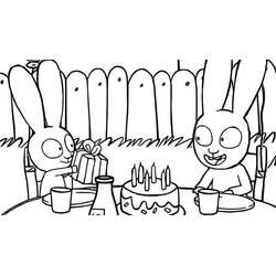 Dibujo para colorear: Simon Rabbit (Personajes de Dibujos Animados) #192956 - Dibujos para Colorear e Imprimir Gratis