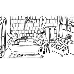 Dibujo para colorear: Simon Rabbit (Personajes de Dibujos Animados) #192961 - Dibujos para Colorear e Imprimir Gratis