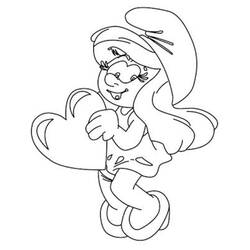 Dibujo para colorear: Smurfette (Personajes de Dibujos Animados) #178466 - Dibujos para Colorear e Imprimir Gratis
