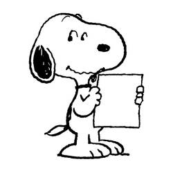 Dibujo para colorear: Snoopy (Personajes de Dibujos Animados) #27051 - Dibujos para Colorear e Imprimir Gratis