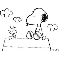Dibujo para colorear: Snoopy (Personajes de Dibujos Animados) #27057 - Dibujos para Colorear e Imprimir Gratis