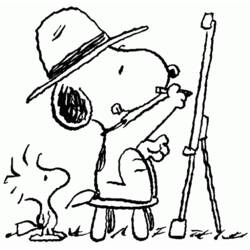 Dibujo para colorear: Snoopy (Personajes de Dibujos Animados) #27070 - Dibujos para Colorear e Imprimir Gratis