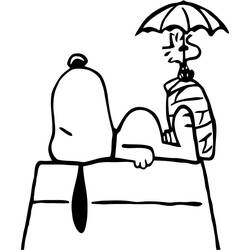 Dibujo para colorear: Snoopy (Personajes de Dibujos Animados) #27157 - Dibujos para Colorear e Imprimir Gratis