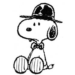 Dibujo para colorear: Snoopy (Personajes de Dibujos Animados) #27166 - Dibujos para Colorear e Imprimir Gratis