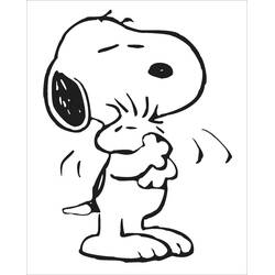 Dibujo para colorear: Snoopy (Personajes de Dibujos Animados) #27194 - Dibujos para Colorear e Imprimir Gratis