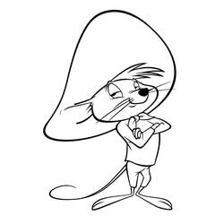 Dibujo para colorear: Speedy Gonzales (Personajes de Dibujos Animados) #205213 - Dibujos para Colorear e Imprimir Gratis
