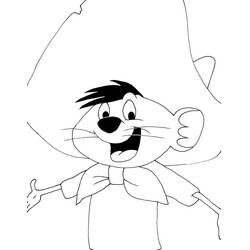 Dibujo para colorear: Speedy Gonzales (Personajes de Dibujos Animados) #205215 - Dibujos para Colorear e Imprimir Gratis