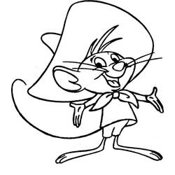 Dibujo para colorear: Speedy Gonzales (Personajes de Dibujos Animados) #205221 - Dibujos para Colorear e Imprimir Gratis