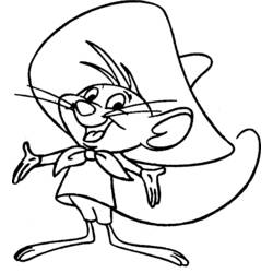 Dibujo para colorear: Speedy Gonzales (Personajes de Dibujos Animados) #30713 - Dibujos para Colorear e Imprimir Gratis