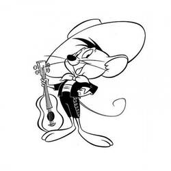 Dibujo para colorear: Speedy Gonzales (Personajes de Dibujos Animados) #30714 - Dibujos para Colorear e Imprimir Gratis