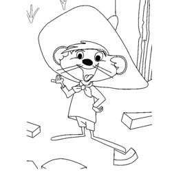 Dibujo para colorear: Speedy Gonzales (Personajes de Dibujos Animados) #30721 - Dibujos para Colorear e Imprimir Gratis