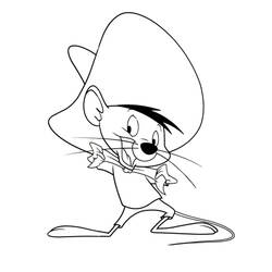 Dibujo para colorear: Speedy Gonzales (Personajes de Dibujos Animados) #30722 - Dibujos para Colorear e Imprimir Gratis