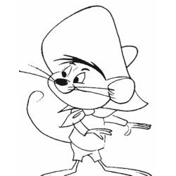 Dibujo para colorear: Speedy Gonzales (Personajes de Dibujos Animados) #30724 - Dibujos para Colorear e Imprimir Gratis