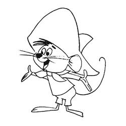 Dibujo para colorear: Speedy Gonzales (Personajes de Dibujos Animados) #30726 - Dibujos para Colorear e Imprimir Gratis