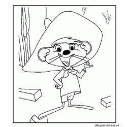 Dibujo para colorear: Speedy Gonzales (Personajes de Dibujos Animados) #30731 - Dibujos para Colorear e Imprimir Gratis