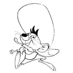 Dibujo para colorear: Speedy Gonzales (Personajes de Dibujos Animados) #30732 - Dibujos para Colorear e Imprimir Gratis