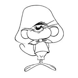 Dibujo para colorear: Speedy Gonzales (Personajes de Dibujos Animados) #30738 - Dibujos para Colorear e Imprimir Gratis