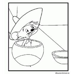 Dibujo para colorear: Speedy Gonzales (Personajes de Dibujos Animados) #30767 - Dibujos para Colorear e Imprimir Gratis