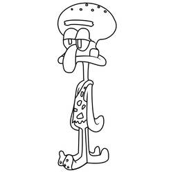 Dibujo para colorear: Squidward Tentacles (Personajes de Dibujos Animados) #220582 - Dibujos para Colorear e Imprimir Gratis
