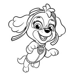 Dibujo para colorear: Stella PAW Patrol (Personajes de Dibujos Animados) #181697 - Dibujos para Colorear e Imprimir Gratis