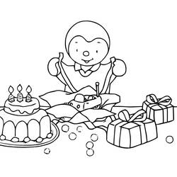 Dibujo para colorear: T'choupi (Personajes de Dibujos Animados) #180321 - Dibujos para Colorear e Imprimir Gratis