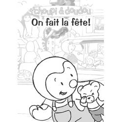 Dibujo para colorear: T'choupi (Personajes de Dibujos Animados) #180322 - Dibujos para Colorear e Imprimir Gratis