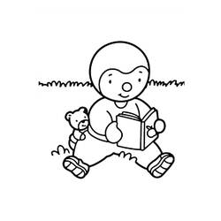 Dibujo para colorear: T'choupi (Personajes de Dibujos Animados) #180330 - Dibujos para Colorear e Imprimir Gratis