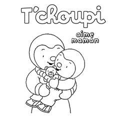Dibujo para colorear: T'choupi (Personajes de Dibujos Animados) #180332 - Dibujos para Colorear e Imprimir Gratis