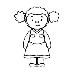 Dibujo para colorear: T'choupi (Personajes de Dibujos Animados) #180338 - Dibujos para Colorear e Imprimir Gratis