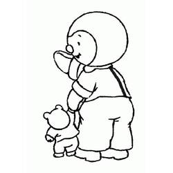 Dibujo para colorear: T'choupi (Personajes de Dibujos Animados) #180339 - Dibujos para Colorear e Imprimir Gratis