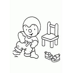 Dibujo para colorear: T'choupi (Personajes de Dibujos Animados) #180341 - Dibujos para Colorear e Imprimir Gratis