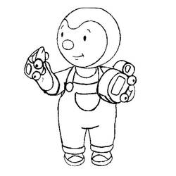 Dibujo para colorear: T'choupi (Personajes de Dibujos Animados) #180342 - Dibujos para Colorear e Imprimir Gratis