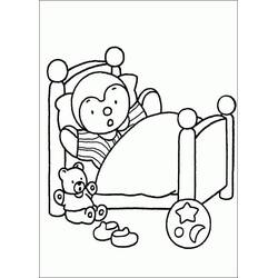 Dibujo para colorear: T'choupi (Personajes de Dibujos Animados) #180344 - Dibujos para Colorear e Imprimir Gratis