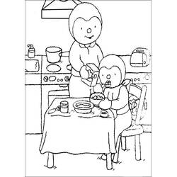 Dibujo para colorear: T'choupi (Personajes de Dibujos Animados) #180352 - Dibujos para Colorear e Imprimir Gratis