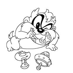 Dibujo para colorear: Taz (Personajes de Dibujos Animados) #30999 - Dibujos para Colorear e Imprimir Gratis