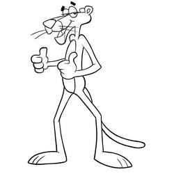 Dibujo para colorear: The Pink Panther (Personajes de Dibujos Animados) #203285 - Dibujos para Colorear e Imprimir Gratis