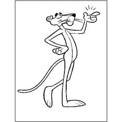 Dibujo para colorear: The Pink Panther (Personajes de Dibujos Animados) #203286 - Dibujos para Colorear e Imprimir Gratis