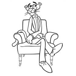 Dibujo para colorear: The Pink Panther (Personajes de Dibujos Animados) #203290 - Dibujos para Colorear e Imprimir Gratis
