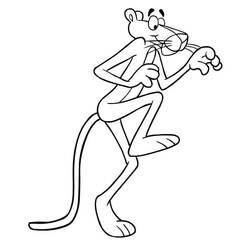 Dibujo para colorear: The Pink Panther (Personajes de Dibujos Animados) #203296 - Dibujos para Colorear e Imprimir Gratis
